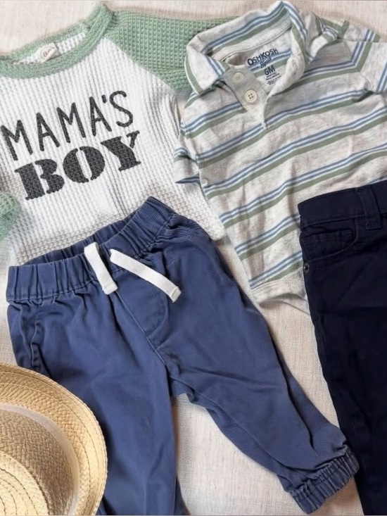 Multiple Brands Other - 6-9M Baby Boy Capsule Outfit Bundle | 5 Piece Set